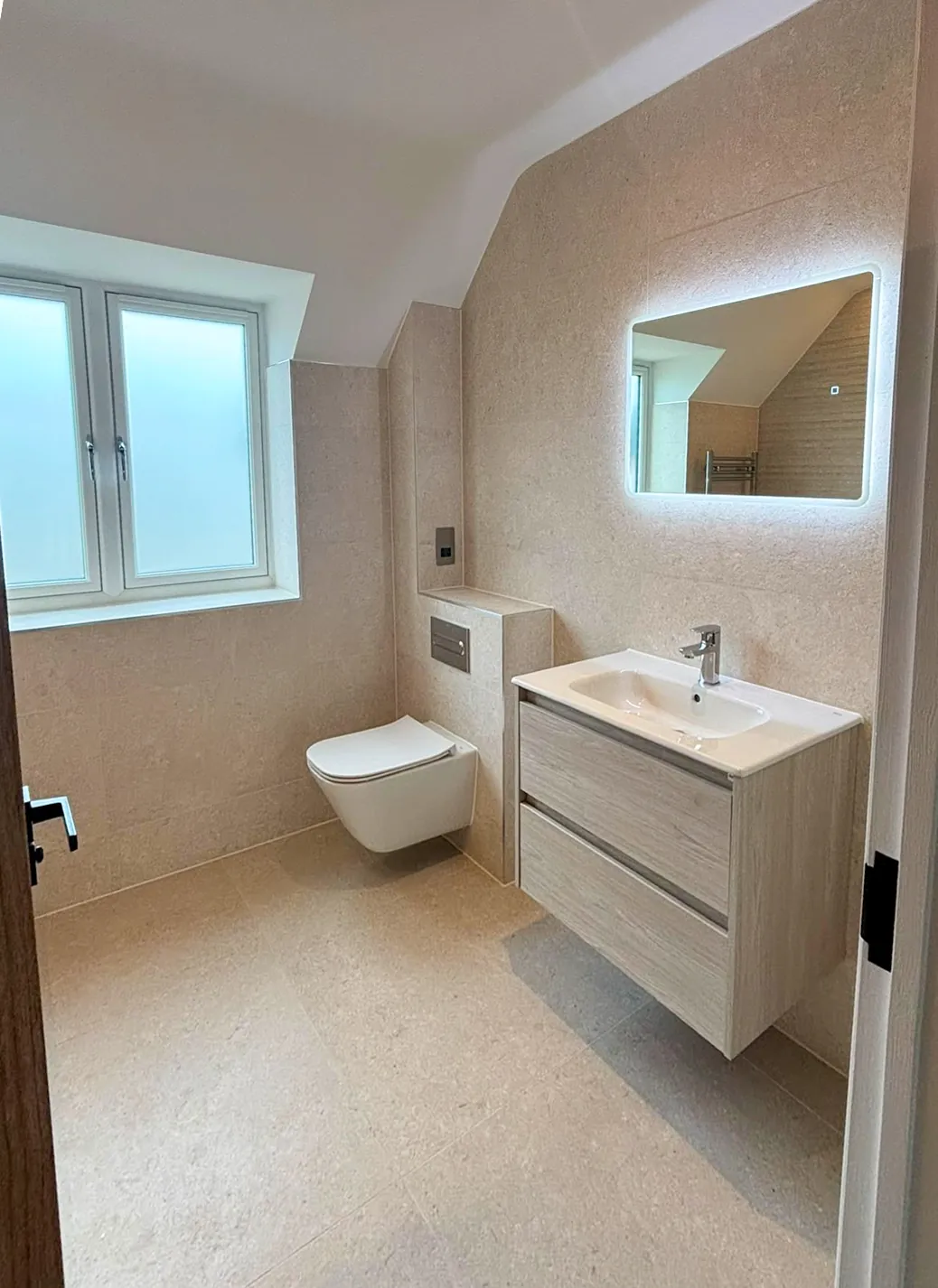 Finished bathroom renovation